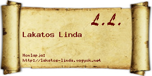 Lakatos Linda névjegykártya